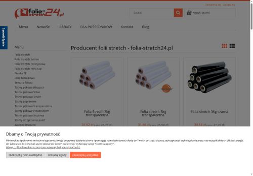 Obiegała Adam Firma Handlowo Usługowa „MEGAN” Handel Opakowaniami’